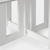 thumbnail of KLAST Mesa de comedor plegable rectangular lacada en blanco Anika