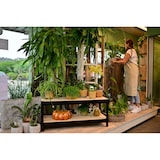 thumbnail of SCHULTE Regalwelt Schwerlastregal mit 2 Holzböden, 43x100x40 cm (HxBxT), Traglast pro Ebene ca. 150 Kg, schwarz-Struktur, Lagerregal, Kellerregal