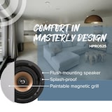 thumbnail of Artsound Happi, altifalantes de parede de 2 vias, redondos, 5,25 polegadas, 10-100W, branco, (2pcs)