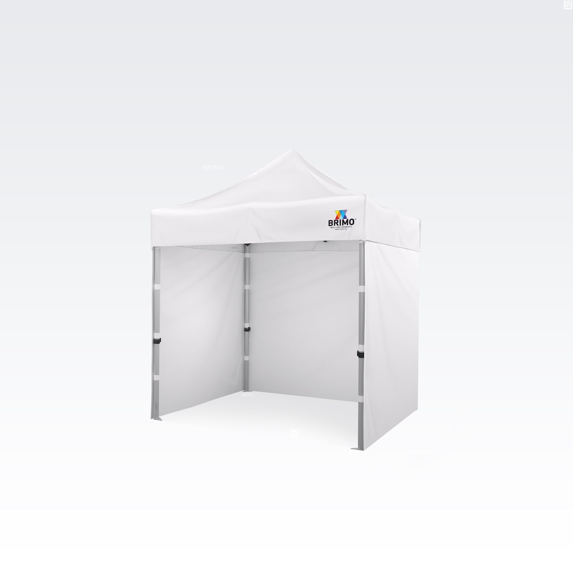 Scherenzelte 2x2m - mit 3 Wänden - Weiß