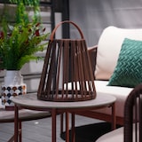 thumbnail of Lumisky Lanterne solaire et rechargeable EVANIA H28cm Polyrotin Marron