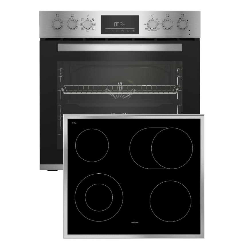 Beko BBUM12322X Kochgeräte-Set Keramik Elektrischer Ofen