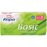 thumbnail of Toilettenpapier Basic, 3-lagig, Recycling-Qualität, Blumenprägung, weißes Tissue Umweltzeichen nach RAL UZ5, VE = 1 Packung á 8 x 250 Blatt