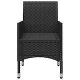 thumbnail of Helloshop26 - Conjunto de comedor de jardín exterior negro de 3 piezas 02_0013656