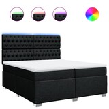 thumbnail of vidaXL Boxspringbett mit Matratze Schwarz 200x200 cm Stoff