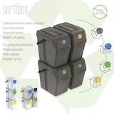 thumbnail of Keden - Set de 4 Cubos de Basura  Sortibox para Reciclado Gris 4x25L