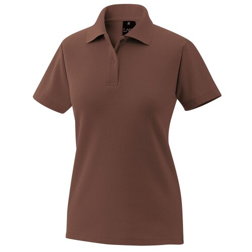 Damenpoloshirt Fb. toffee Gr. 2XL : 65% Baumwolle 35% Polyester 220 g/m² : 2XL : toffee
