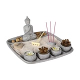 thumbnail of Jardin Zen Bouddha sur un plateau avec Bougies, Encens et décoration
