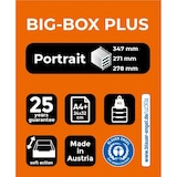 thumbnail of EXACOMPTA Cassettiera Big-Box Plus 3097220D, 5 cassetti, box polistirolo monoblocco, (PxlxAlt) 34,7x27,8x27,1 cm, gamma Iderama nero/viola glossy