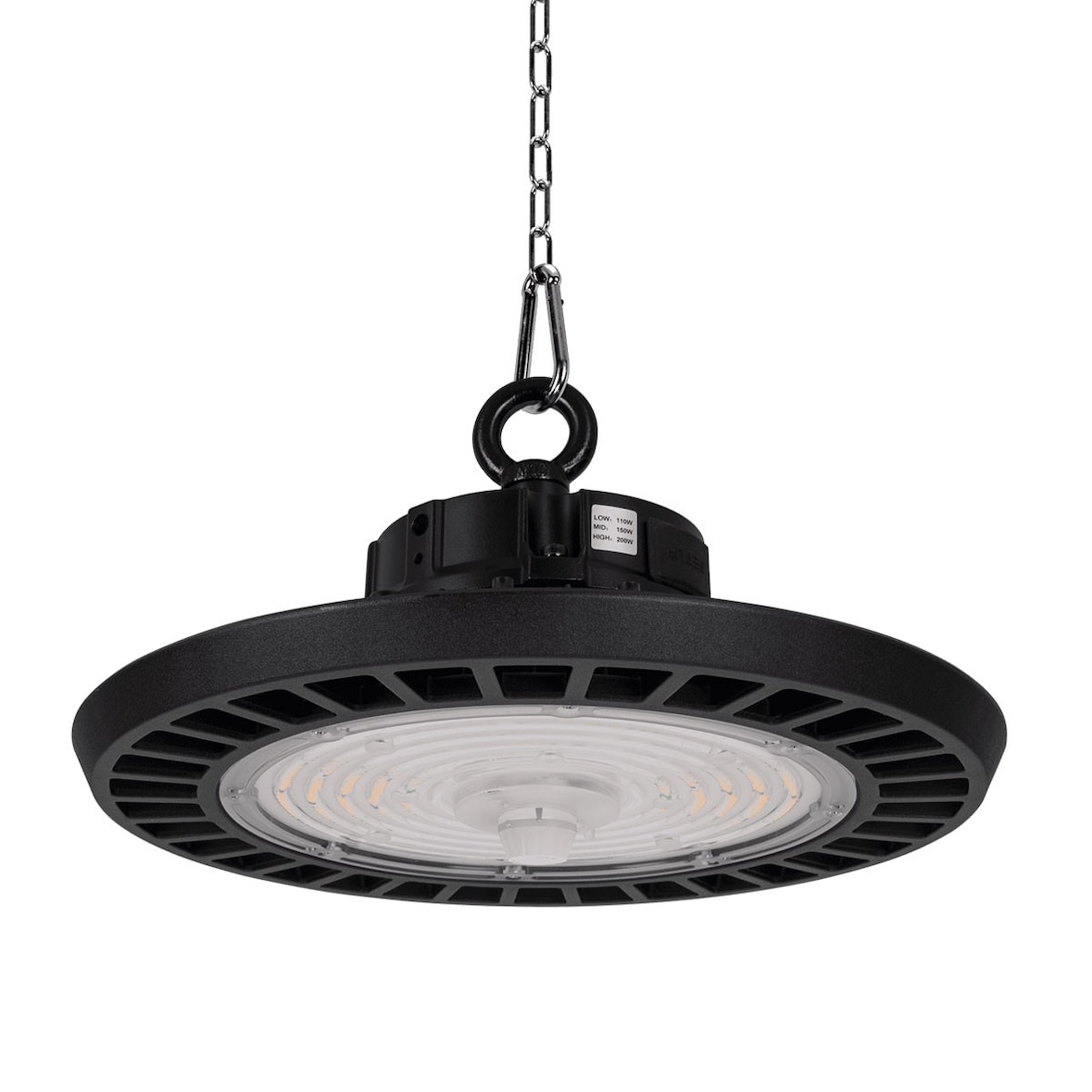 Projetor LED Iluminação Industrial 200W Lojas Armazéns Garagens Ângulo 90° ASLO