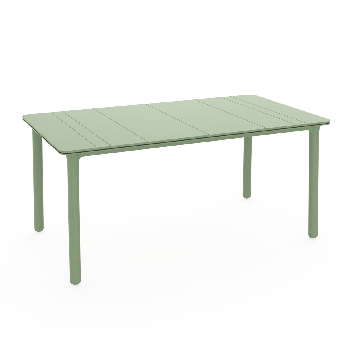 Resol garbar NOA Recycelter Rechteckiger Tisch Indoor, Outdoor 160x90 Grünes Wasser Fuß - Grünes Wasser Tischplatte