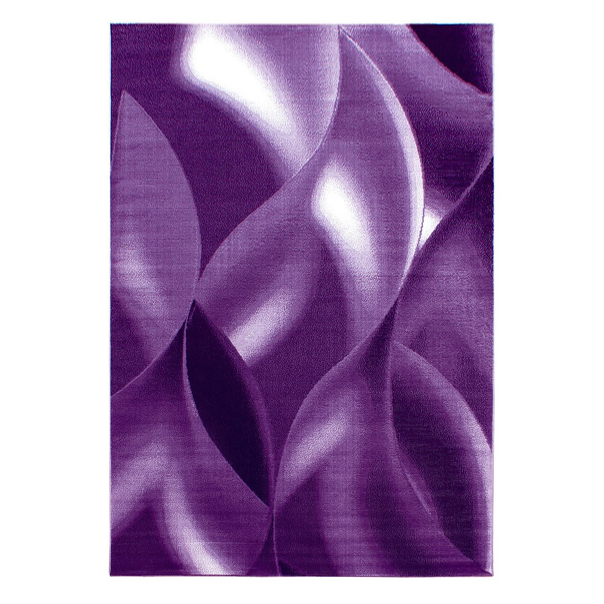 Teppich Flur Abstrakt Pflegeleicht Waschbar Strapazierfähig Wohnzimmer Schlafzimmer Violett 120x170 cm – INN von Kadima Design