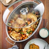 thumbnail of Berndes Ovaler Edelstahlbräter, 3in1 inkl. Glasdeckel 38*25,5 cm