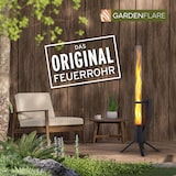 thumbnail of GARDENFLARE Feuerrohr – elegante Edelstahl Feuersäule und Pelletfackel - schwarz