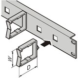 thumbnail of SCHROFF 19"-Frontplatte, horizontale Kabelführung