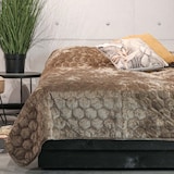 thumbnail of Unique Living  Bedsprei Peggy 240x280cm taupe