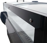 thumbnail of Romux® Kühltheke für Feinkost mit Niedrigem Gebogenem Glas Schwarz 470 Liter Umluftkühlung 200 cm | Professionelle Kühlvitrinen