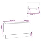 thumbnail of vidaXL Truhe Betongrau 50x30x28 cm Holzwerkstoff