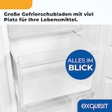 thumbnail of Exquisit Gefrierschrank GS5231-NF-H-040C weiss | 161 l Nutzinhalt | 4*-Gefrieren | Alarm-Funktion | Schnellgefrieren | NoFrost