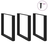 thumbnail of Helloshop26 - Juego de 3 patas para mesa de comedor en forma de U de 80 x 72-73 cm con niveladores ajustables diseño moderno en 02_0057444