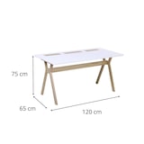thumbnail of Bureau scandinave 120 cm MOBOX blanc