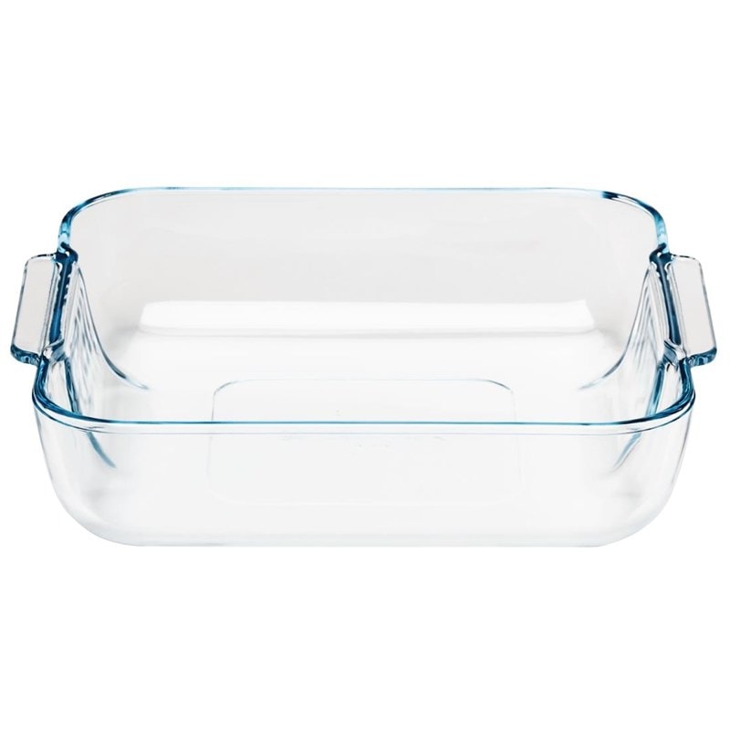 Pyrex Assadeira quadrada com alças de vidro de borosilicato 25 X 22 X 6 Cm Classic Glass