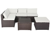 thumbnail of CASARIA® Polyrattan Lounge Set Perth braun/creme