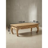thumbnail of Couchtisch Massiv-Holz Akazie 110 cm breit Wohnzimmer-Tisch Design Natur-Produkt Landhaus-Stil