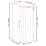 thumbnail of vidaXL Gerätehaus Anthrazit 87x98x159 cm Verzinkter Stahl