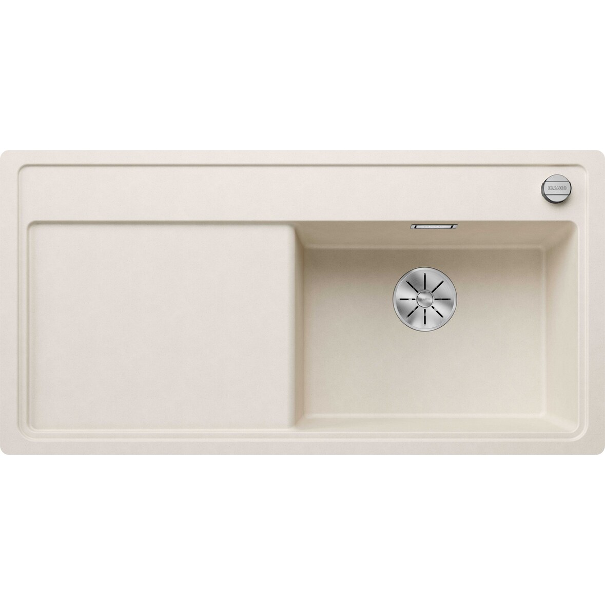 BLANCO ZENAR XL 6 S-F Einbauspüle SILGRANIT softweiß ab 60 cm Excenter