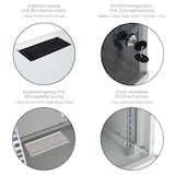 thumbnail of HMF 63409-07 Serverschrank 10 Zoll, 9 HE, 31,2 x 30 x 46 cm, Lichtgrau