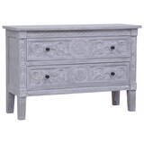 thumbnail of vidaXL Sideboard mit 2 Schubladen 90 x 30 x 60 cm Massivholz Mahagoni