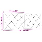 thumbnail of vidaXL Kopfteil-Kissen Dunkelgrau 140 cm Stoff