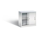 thumbnail of C+P Schiebetürenschrank Acurado-2000, 2 Ordnerhöhen | HxBxT 72x80x40cm | Lichtgrau/DBS Hellgrau von PROREGAL