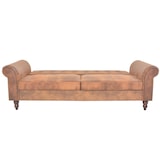 thumbnail of Helloshop26 - Canapé-lit convertible avec accoudoir 196 x 97 x 59 cm daim synthétique marron 02_0019646