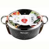 thumbnail of Wecook Granite, Cazuela Alta 24 cm Inducción, Aluminio Forjado, Antiadherente Ecológico sin PFOA, Vitrocerámica, Negro