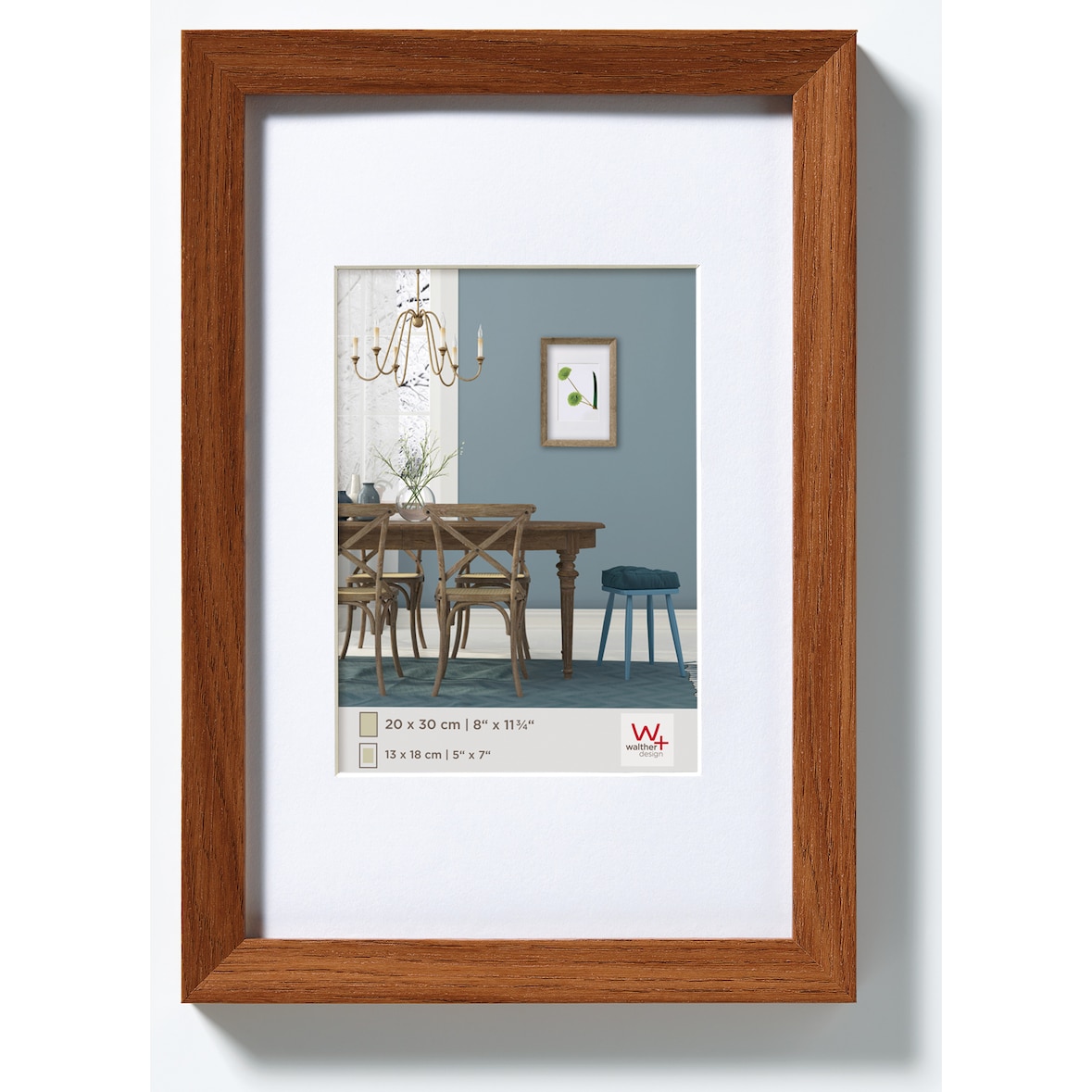 Fiorito Cornice in legno 60x80 cm, ROVERE SCURO