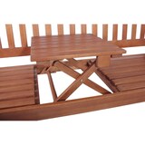 thumbnail of Bank Gartenbank Holzbank Parkbank Garten mit hochklappbarem Tisch Holz