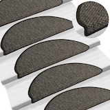 thumbnail of vidaXL Treppenmatten Selbstklebend Sisal 15 Stk. 65x21x4 cm Anthrazit