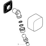 thumbnail of Hansgrohe Schlauchanschluss Fixfit m Rückflussverh. u Kugelgelenk verchromt