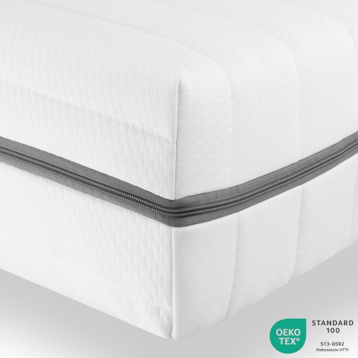 Matras 100x200, 18cm hoog, ERGONOMISCH MATRAS H2 H3, 7 zones koudschuimmatras