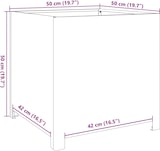 thumbnail of vidaXL Pflanzkübel 50x50x50 cm Verzinkter Stahl