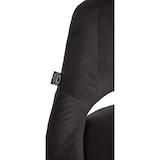 thumbnail of Conjunto de 2 bancos de bar Milet veludo preto/metal cromado