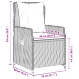 thumbnail of vidaXL 5-tlg. Garten-Essgruppe mit Kissen Beige Poly Rattan