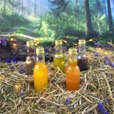 thumbnail of 10 Mini Bottiglie in Vetro da 40ml con Lavagna e Gesso per Salse, Oli e Liquori