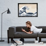 thumbnail of Relaxdays Kaminholzkorb Metall, Holztrage mit Henkel, HBT: 42,5 x 43,5 x 30 cm, innen, Holzkorb für Kaminholz, schwarz