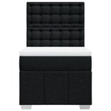 thumbnail of vidaXL Boxspringbett mit Matratze Schwarz 90x190 cm Stoff
