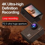 thumbnail of Camera Sport 4K Écran IPS Étanche 30m Avec Télécommande WiFi 120° Angle Large YONIS