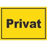 thumbnail of Privat Aufkleber gelb-schwarz A3 (297x420mm)