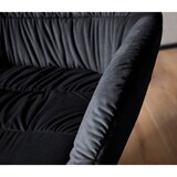 thumbnail of Loungesessel Samt Schwarz Design Clubsessel mit Metallbeine, Schalenstuhl gepolstert mit Rückenlehne, Cocktailsessel Lounge Armlehnen, Sessel mit